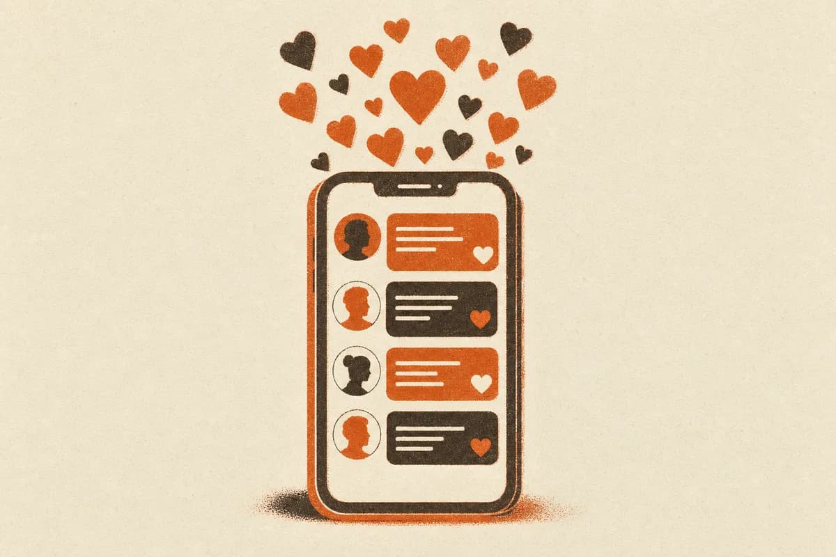 Ilustração: Curtidas para Threads