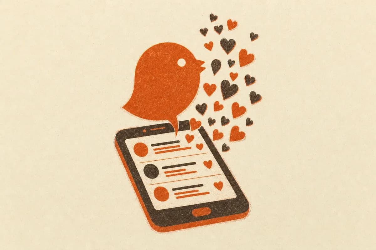 Ilustração: Curtidas no X (Twitter)