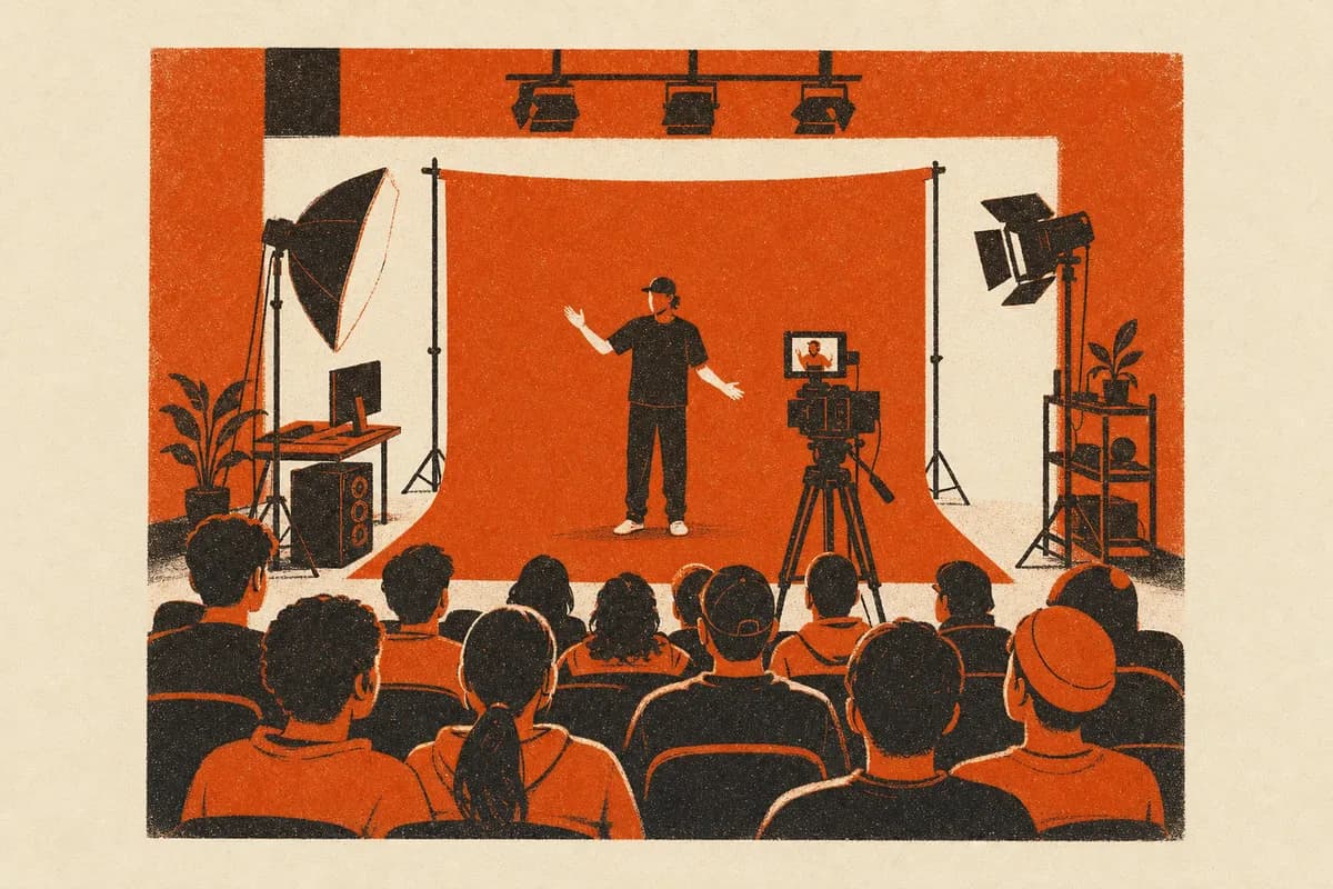 Ilustração: Espectadores na live da Kick