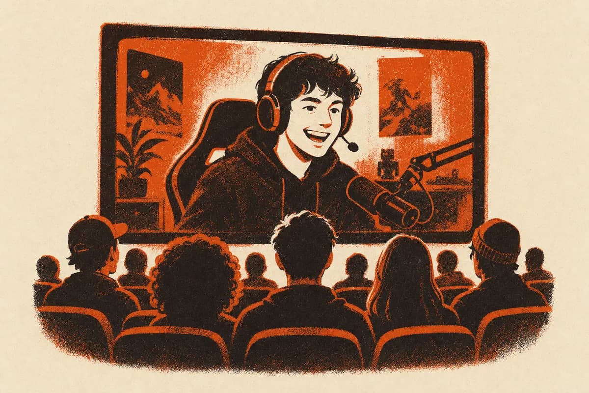 Ilustração: Espectadores na live da Twitch