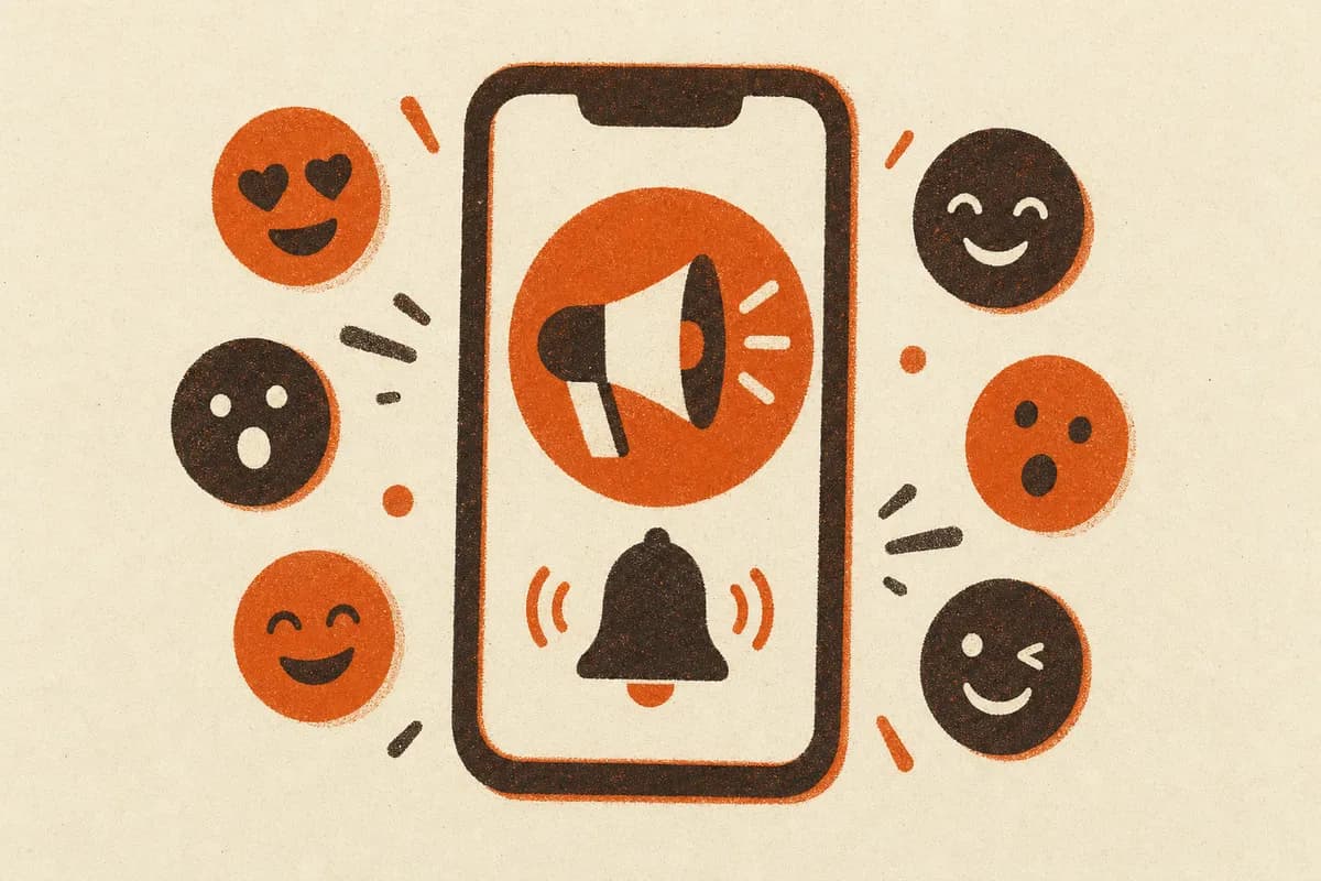 Ilustração: Reações em post do canal do WhatsApp