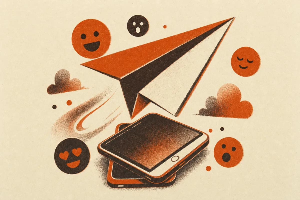 Ilustração: Reações no Telegram