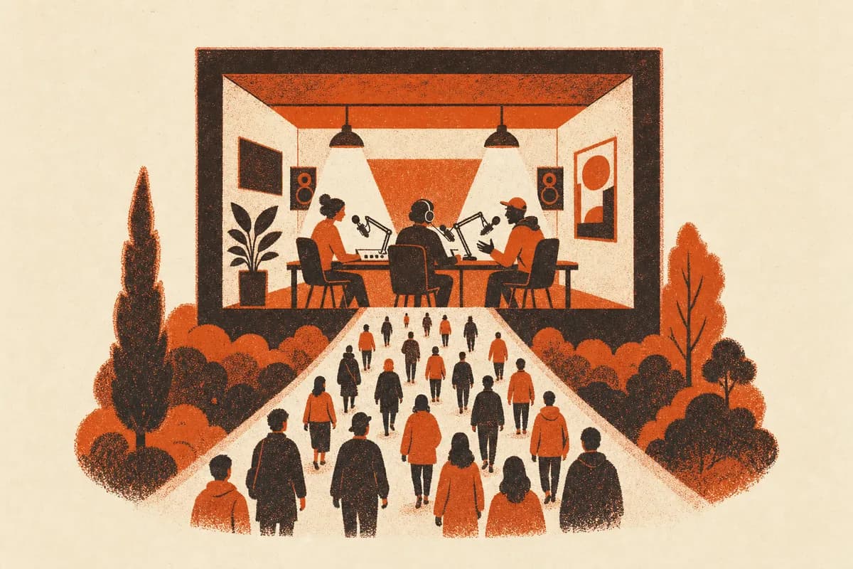 Ilustração: Seguidores de clube no Clubhouse