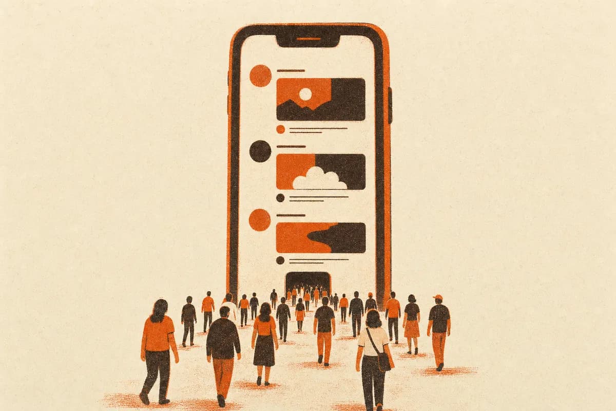 Ilustración: Seguidores para Threads