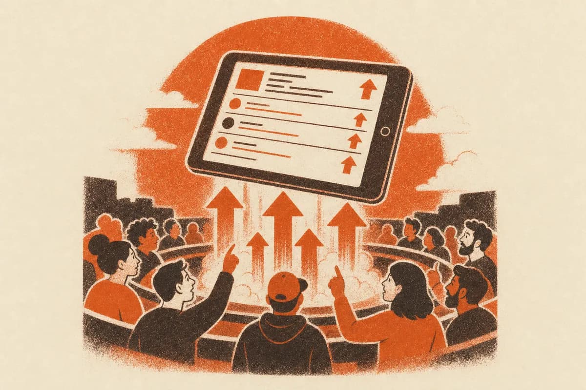 Ilustração: Upvotes no Reddit